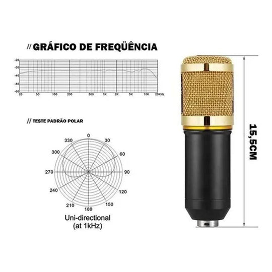 Condenser Microphone Podcast Studio Professional Recording