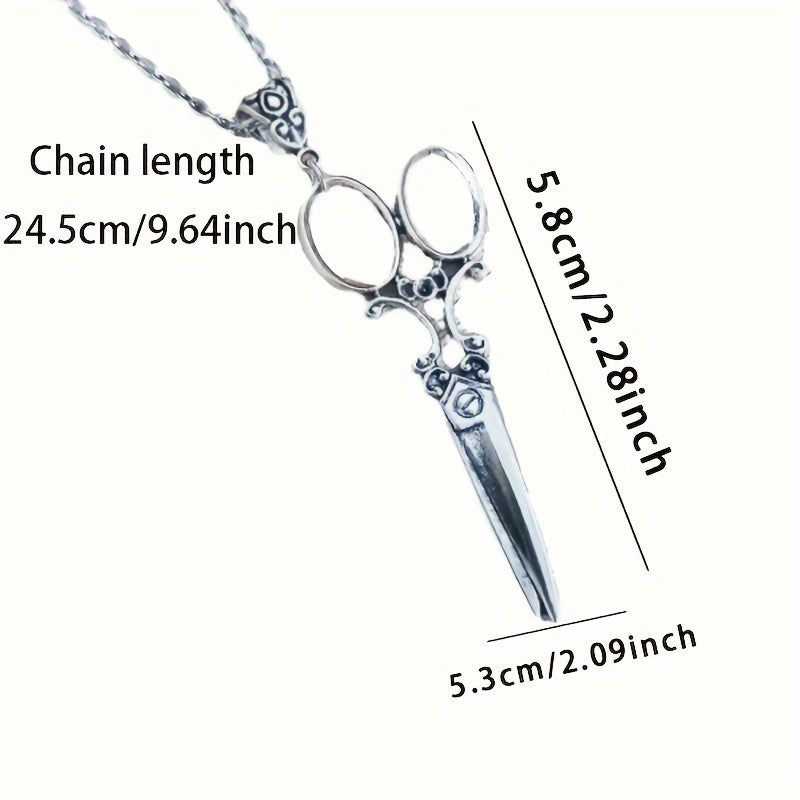 European And American Retro Personalized Scissor Shaped Necklace