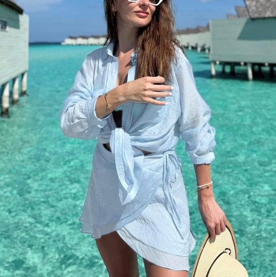 Beach Sun Protection Shirt Beach Vacation Suit
