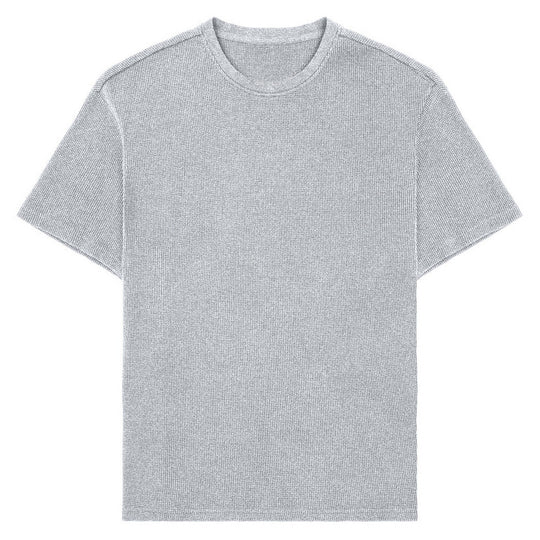 Sports Loose Cotton Fitness Short-sleeved Plaid Sports T-shirt