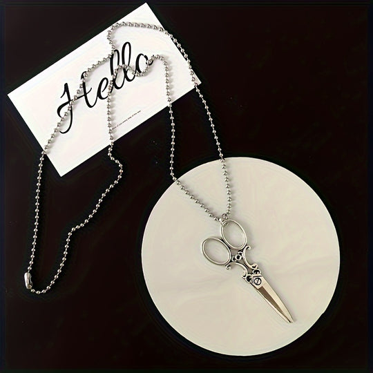 European And American Retro Personalized Scissor Shaped Necklace