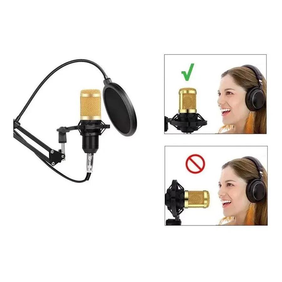 Condenser Microphone Podcast Studio Professional Recording