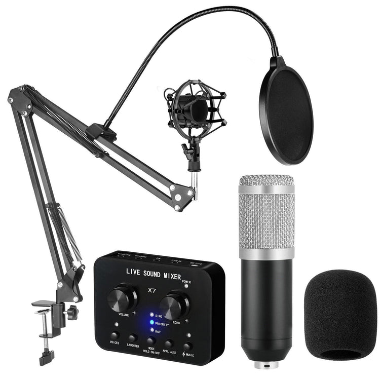 Shouting Microphone Recording Live